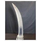 Hivo Van Teal clear acrylic tusk sculpture