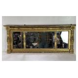 Antique American federal gilt wood over-mantle