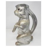 Vintage Arthur Court aluminum rabbit pitcher