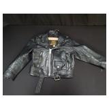 Unik leather collection kids biker jacket