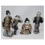 Group of Asian porcelain figurines