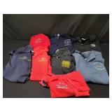 Group of vintage military buttons up shirts