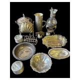 Lot of vintage silver plate items