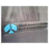 North American aviation acrylic sign