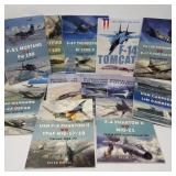 Collection of vintage fighter jet magazines