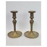 Pair of vintage brass candlesticks