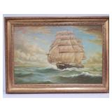 Leo Rawlings dated 1972 oil painting on canvas