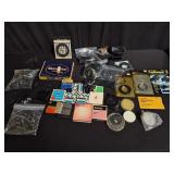Vintage camera accessories, Camera filters, cup,