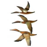 Lot of vintage MCM wood geese