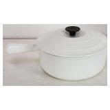 Le Creuset cast iron saucepan