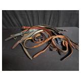 Group of leather belts