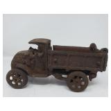 Antique cast iron toy dump truck