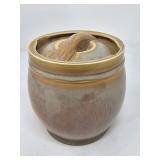 Vintage Alfred Dunhill glazed pottery tobacco jar
