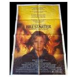 VTG original 1984 "Fire Starter" movie poster