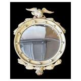 Antique Federal-style eagle convex mirror