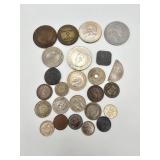 Foreign vintage coins including 1792