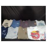 Group of vintage military and aviation T shirts