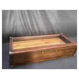 Vintage wood and glass display case