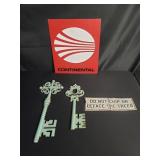 Group of vintage metal signs