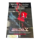 VTG 1989 "Star Trek V: The Final Frontier" poster
