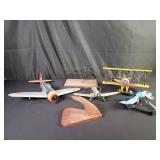 Group of model airplanes some as is