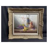 Signed Robert Chailloux oil on canvas in ornate