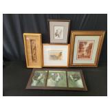 Group painting, watercolor and prints