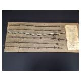 Antique displayed barbed wires
