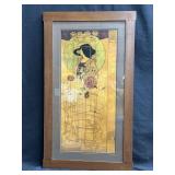 Framed Charles Mackintosh print arts and crafts