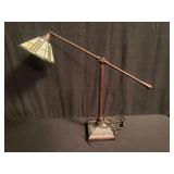 Swing-arm desk lamp