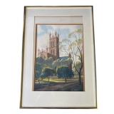 Framed signed Eric Parfit watercolor painting