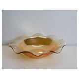 Carnival glass bowl