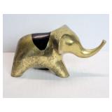 Vintage brass elephant figure