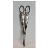 Antique silver plate grape shears