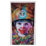 Ron English welcome wall "Camo peace clown" with