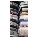 Group of womens and mens clothing