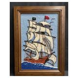 Frame vintage needle point of a clipper