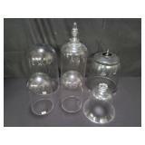 Group of glass domes