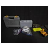 Group of miscellaneous toolboxes and tool