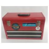 Metal tool box with contents