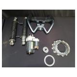 Group of motorcycle parts