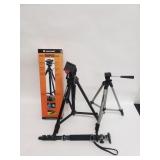 Group of camera tripods