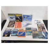 Group of aviation combat books