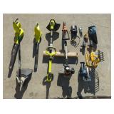 Group of yard and garage tools