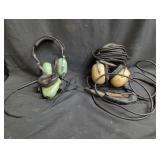 Vintage combat aviation headphones