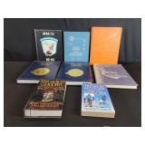 Military themed and yearbooks including Marine