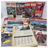 Collection of vintage hot rod, hop up, and motor