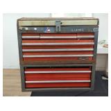 2 pc vintage Craftsman tool box as is with