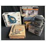 Group of jig saw, grinders, etc