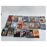 Group of DVDs
